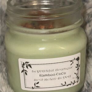Bamboo Coconut 8oz soy wax candle